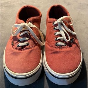 Mens maroon/red Lace up Vans!!!  9.5
